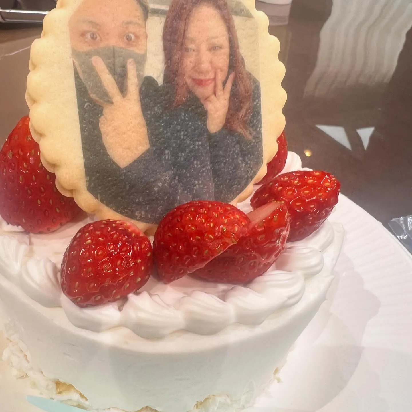 いちごの🍓2段ケーキ🍓